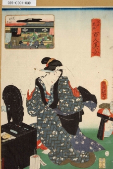 江户名所百人美女图图片