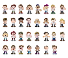 各种人物表情图图片免费下载,各种人物表情图设计素材