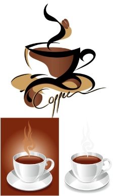 咖啡杯咖啡矢量素材