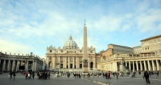 圣教梵蒂冈圣彼得大教堂广场图片