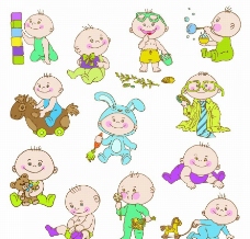 儿童表情快乐卡通儿童孩子婴儿宝宝表情图片