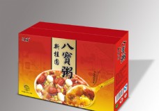 八宝粥包装礼盒 食品包装礼盒 (平面图)