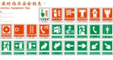 公共标识标志公共事业标识矢量图消防器材指示安全标志图片