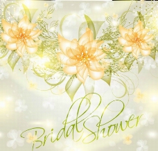 婚礼梦幻花纹花朵 花卡图片