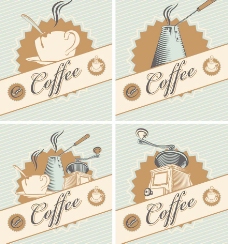 咖啡标签 咖啡背景图片