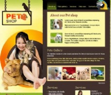 宠物动物网页模板