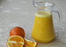 鲜榨榨橙汁图片
