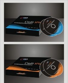光盘包装盒 (展开图与效果图)图片