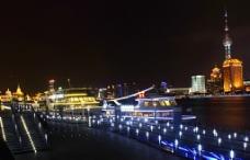 浦江游船码头夜景图片
