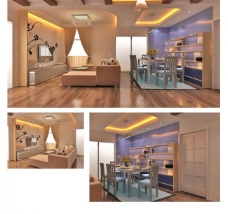 其他设计家装客厅及餐厅效果图图片