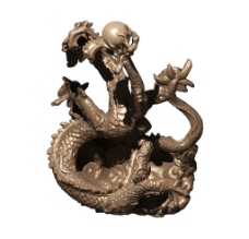 其他设计盘龙戏珠铜质雕塑3DMAX模型图片