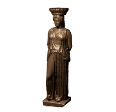 女神柱头铜质雕塑3D MAX模型图片