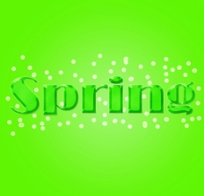 spring冰绿字体