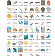 矢量海洋动物下载图片