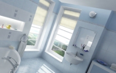 高品质完整浴室模型图片