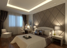 现代欧式卧室设计效果图图片