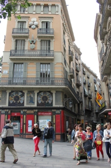 西班牙巴塞罗那街景图片