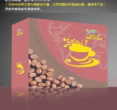 咖啡杯咖啡包装盒注平面图图片