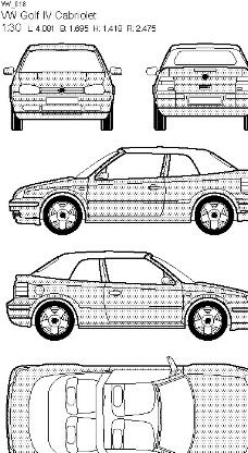 大眾汽車線框圖圖片