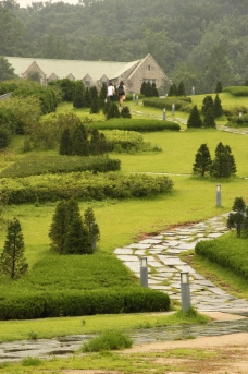 花园景观韩国梨花女大校园景观图片