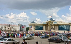 都市蒙古国首都乌兰巴托市中心图片