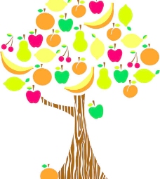 CS4卡通水果树图片